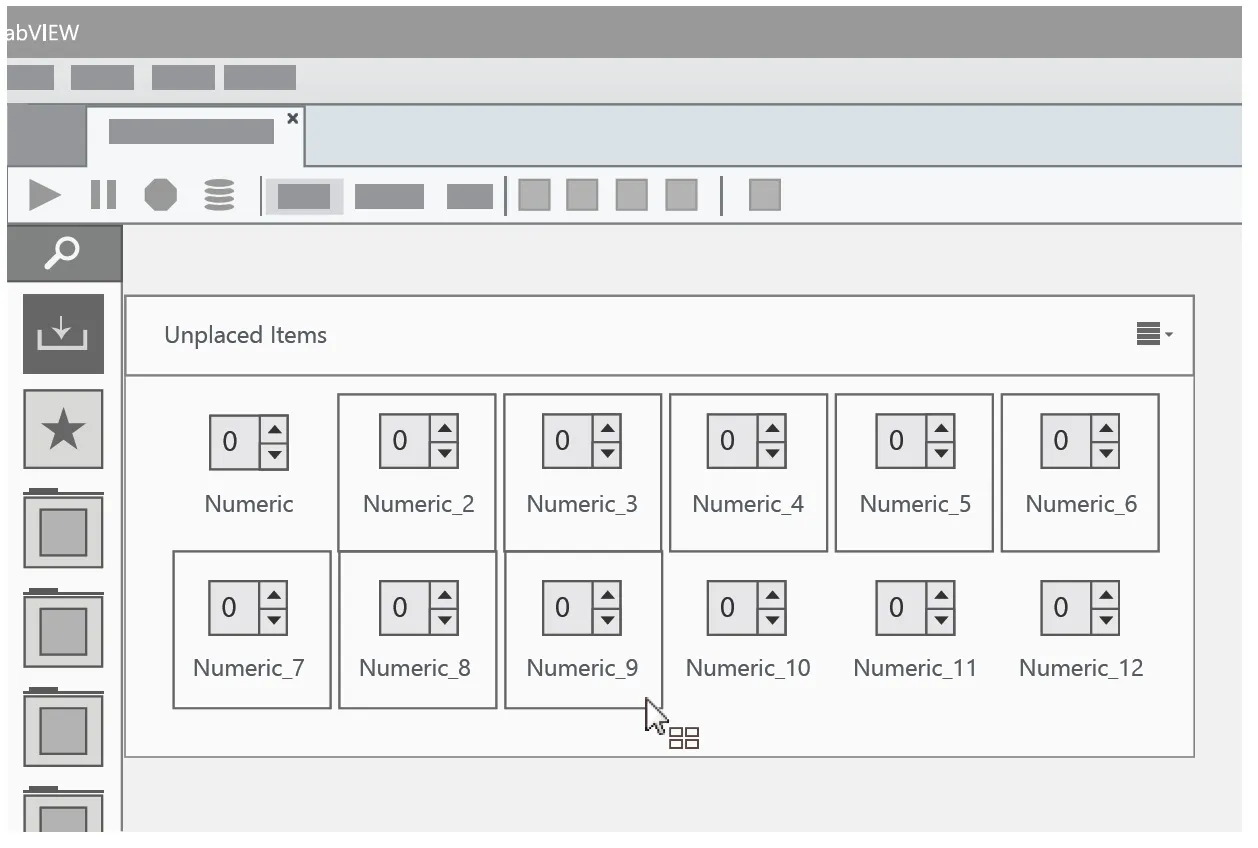 Concept design multi-select in the palette