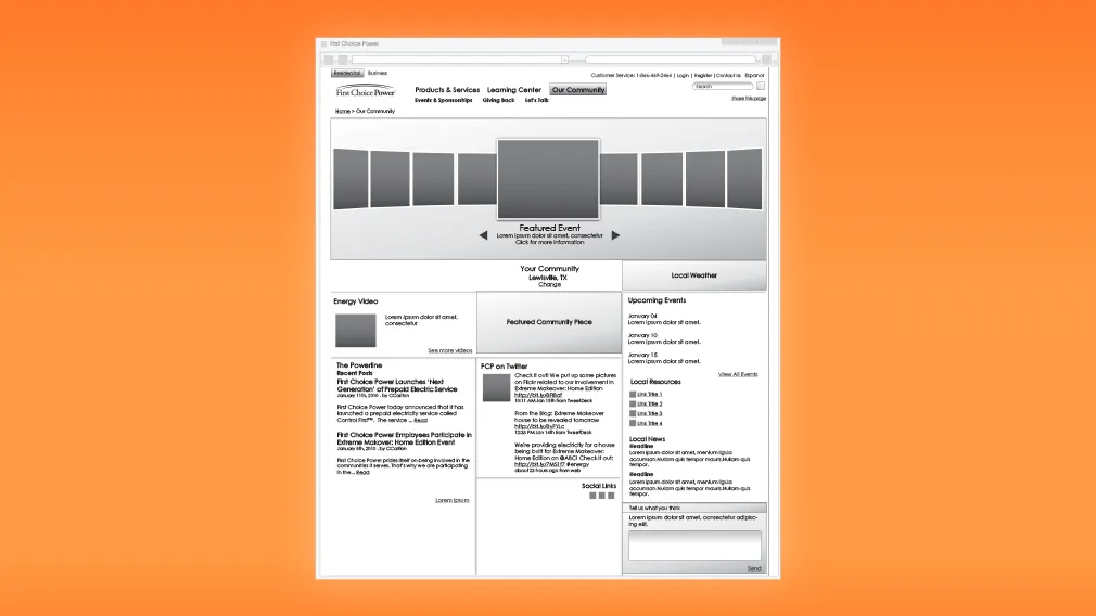 Screenshot of the First Choice Power